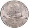 Остров Святой Елены 25 пенсов (pence) 1973   "300 лет открытию Святой Елены", Аукцион: Monetnik за 1 890 RUB