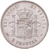 Испания 5 песет (pesetas) 1885 год 18 и 87 внутри звёзд; отметка монетного двора: "MS M" - M.Morejon, P.Sala, Аукцион: Monetnik за 4 420 RUB