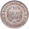 Германия (Третий Рейх) 5 рейх марок (reichsmark) 1936, орёл без свастики, Аукцион: Monetnik за 1 390 RUB