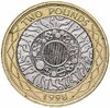 Великобритания 2 фунта (pounds) 1998, Аукцион: Monetnik за 750 