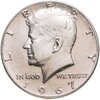 США 50 центов (1/2 доллара, half dollar) 1967  Kennedy Half Dollar (Кеннеди), Аукцион: Monetnik за 848 
