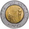 Ватикан 500 лир (lire) 1991, Аукцион: Monetnik за 930 RUB