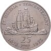 Остров Святой Елены 25 пенсов (pence) 1973   "300 лет открытию Святой Елены", Аукцион: Monetnik за 690 RUB