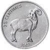 Конго 25 сантимов (centimes) 2002   Животные - Коза, Аукцион: Monetnik за 207 