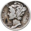 США 10 центов (дайм, one dime) 1942  Mercury Dime (дайм «Меркурий») без обозначения монетного двора, Аукцион: Monetnik за 612 RUB