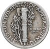 США 10 центов (дайм, one dime) 1942  Mercury Dime (дайм «Меркурий») без обозначения монетного двора, Аукцион: Monetnik за 612 RUB