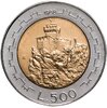 Сан-Марино 500 лир (lire) 1988 "Укрепления Сан-Марино", Аукцион: Monetnik за 400 RUB