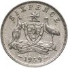 Австралия 6 пенсов (pence) 1959, Аукцион: Monetnik за 413 RUB