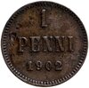 1 пенни (penni) 1902, монета для Финляндии, Аукцион: Monetnik за 520 