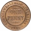 Австралия 1 пенни (penny) 1934, Аукцион: Monetnik за 550 
