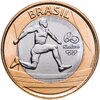 Бразилия 1 real (реал) 2014 "XXXI летние Олимпийские Игры, Рио-де-Жанейро 2016 athletics (легкая атлетика)", Аукцион: Monetnik за 217 RUB