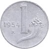 Италия 1 лира (lira) 1951-1958, случайный год, Аукцион: Monetnik за 59 