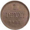 1 пенни (penni) 1904, монета для Финляндии, Аукцион: Monetnik за 2 750 