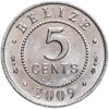 Белиз 5 центов (cents) 2009, Аукцион: Monetnik за 580 RUB