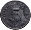 Германия, Третий рейх 5 рейхспфеннигов (reichspfennig) 1943, знак монетного двора: "G" - Карлсруэ, Аукцион: Monetnik за 245 RUB