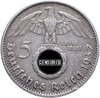Третий Рейх 5 рейхсмарок (reichsmark) "G" 1937, Аукцион: Monetnik за 2 475 