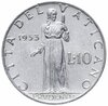 Ватикан 10 лир (lire) 1953, Аукцион: Monetnik за 369 