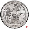 США 1/4 доллара (25 центов, квотер) 2018 P — "Национальные озёрные побережья живописных камней" (41-й парк), Аукцион: Monetnik за 208 