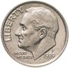 США 10 центов (one dime) 1989 P "Roosevelt Dime" (наборная), Аукцион: Monetnik за 161 