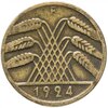 Германия 10 пфеннигов (рентенпфеннигов, rentenpfennig) 1924 F, Аукцион: Monetnik за 249 