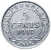 Ньюфаундленд 5 центов (cents) 1917, Аукцион: Monetnik за 1 067 RUB