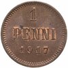 1 пенни (penni) 1917, монета для Финляндии, Аукцион: Monetnik за 665 RUB
