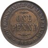 Австралия 1 пенни (penny) 1916, Аукцион: Monetnik за 470 