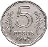 Аргентина 5 песо (pesos) 1963, Аукцион: Monetnik за 380 RUB