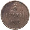 5 пенни (pennia) 1873 Российская Финляндия, Аукцион: Monetnik за 690 RUB