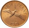 Гернси 1 новый пенни (penny) 1971, Аукцион: Monetnik за 192 