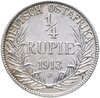 Германская Восточная Африка 1/4 рупии 1913, Аукцион: Monetnik за 5 251 RUB
