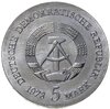 Германия (ГДР) 5 марок 1978 "175 лет со дня смерти Фридриха Готлиба Клопштока", Аукцион: Monetnik за 3 204 RUB