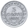 Ньюфаундленд 5 центов (cents) 1912, Аукцион: Monetnik за 1 027 RUB