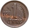 Литва 1 цент (centas) 1936, Аукцион: Monetnik за 830 RUB