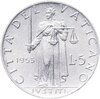 Ватикан 5 лир (lire) 1953, Аукцион: Monetnik за 300 RUB