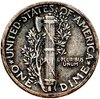 США 10 центов (дайм, one dime) 1942  Mercury Dime (дайм «Меркурий») без обозначения монетного двора, Аукцион: Monetnik за 590 RUB