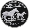 Джибути 100 франков (francs) 1994 "Вымирающие виды - Зебры", Аукцион: Monetnik за 5 583 RUB