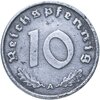Германия, Третий рейх 10 рейхспфеннигов (reichspfennig) 1940, знак монетного двора: "A" - Берлин, Аукцион: Monetnik за 630 