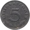 Германия, Третий рейх 5 рейхспфеннигов (reichspfennig) 1943, знак монетного двора: "E" - Мульденхюттен, Аукцион: Monetnik за 161 