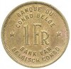 Бельгийское Конго 1 франк (franc) 1944, Аукцион: Monetnik за 768 RUB