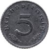 Германия, Третий рейх 5 рейхспфеннигов (reichspfennig) 1942, знак монетного двора: "A" - Берлин, Аукцион: Monetnik за 350 RUB