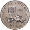 Португалия 200 эскудо (escudos) 1998 "Путешествие Васко да Гамы в Индию 1498 года - Мозамбик", Аукцион: Monetnik за 866 