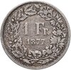 Швейцария 1 франк (franc) 1877, Аукцион: Monetnik за 454 RUB
