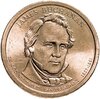 США  1 dollar (доллар) 2010 Джеймс Бьюкенен (15-й президент США) знак монетного двора "P" - Филадельфия, Аукцион: Monetnik за 650 RUB