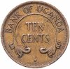 Уганда 10 центов (cents) 1966-1968, случайная дата, Аукцион: Monetnik за 132 RUB