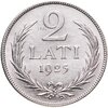 Латвия 2 лата 1925, Аукцион: Monetnik за 1 950 RUB