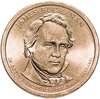 США  1 dollar (доллар) 2010 Джеймс Бьюкенен (15-й президент США) знак монетного двора "P" - Филадельфия, Аукцион: Monetnik за 650 RUB
