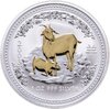 Австралия 1 доллар (dollar) 2003 "Китайский календарь - Год Козы" с позолотой, Аукцион: Monetnik за 4 200 RUB