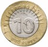 Индия 10 рупий (rupee) 2008-2010, случайная дата, Аукцион: Monetnik за 125 