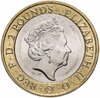 Великобритания 2 pounds (фунта) 2016 "100-летие с начала Первой мировой войны армия Великобритании", Аукцион: Monetnik за 906 